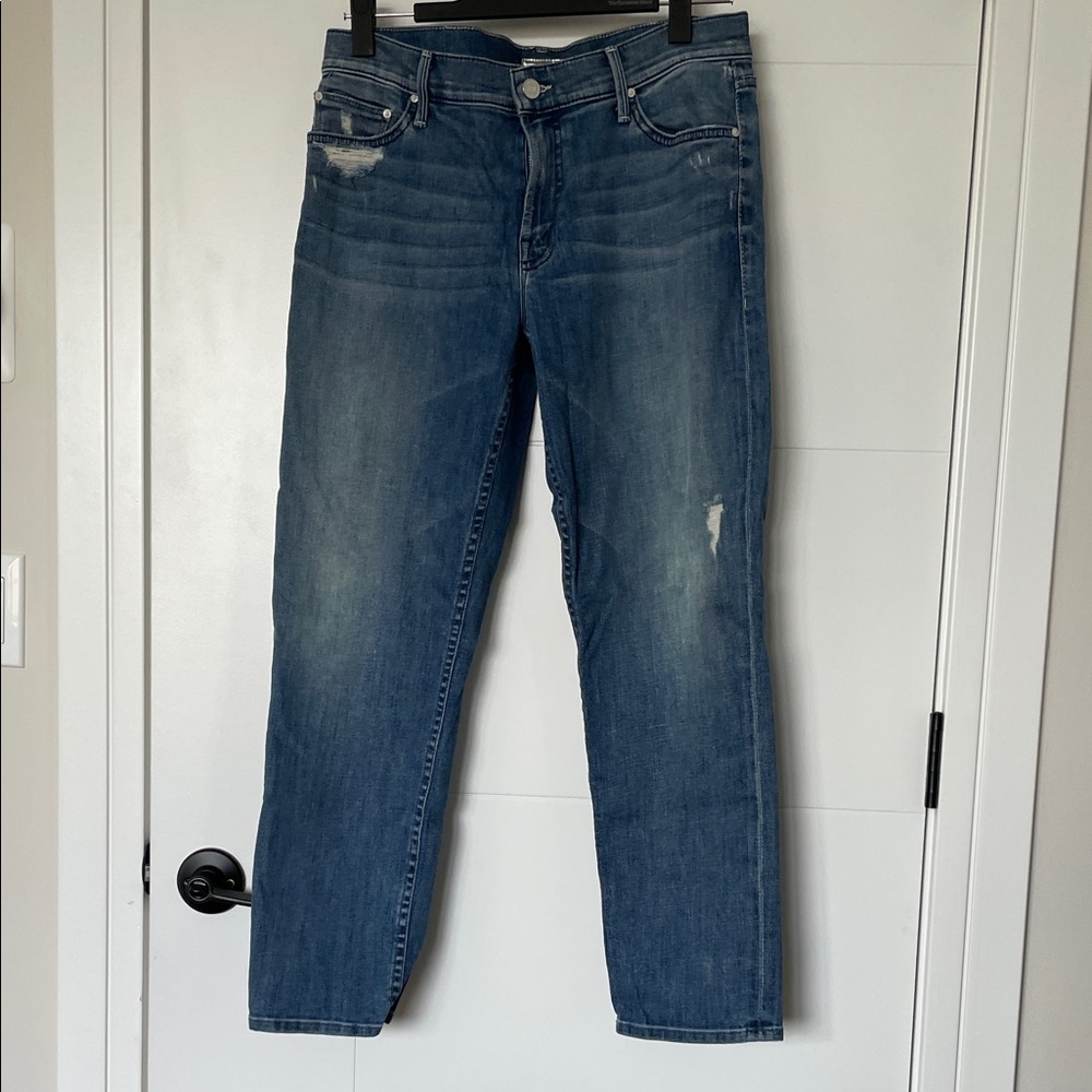 MOTHER Blue Ankle & Cropped Jeans